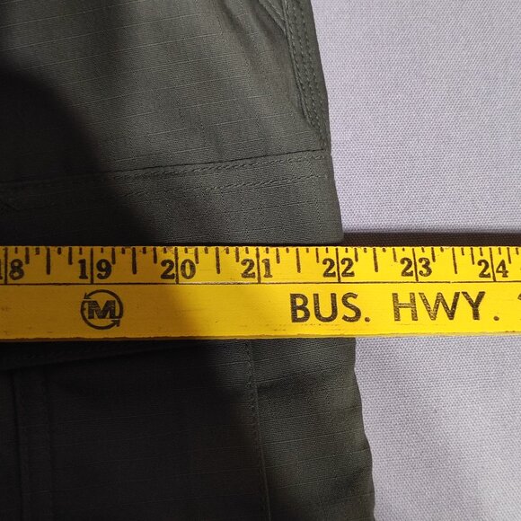 5.11 Tactical Series TDU pants women's size 14 Long green Cargo Ripstop Flex-Tac - Picture 13 of 16